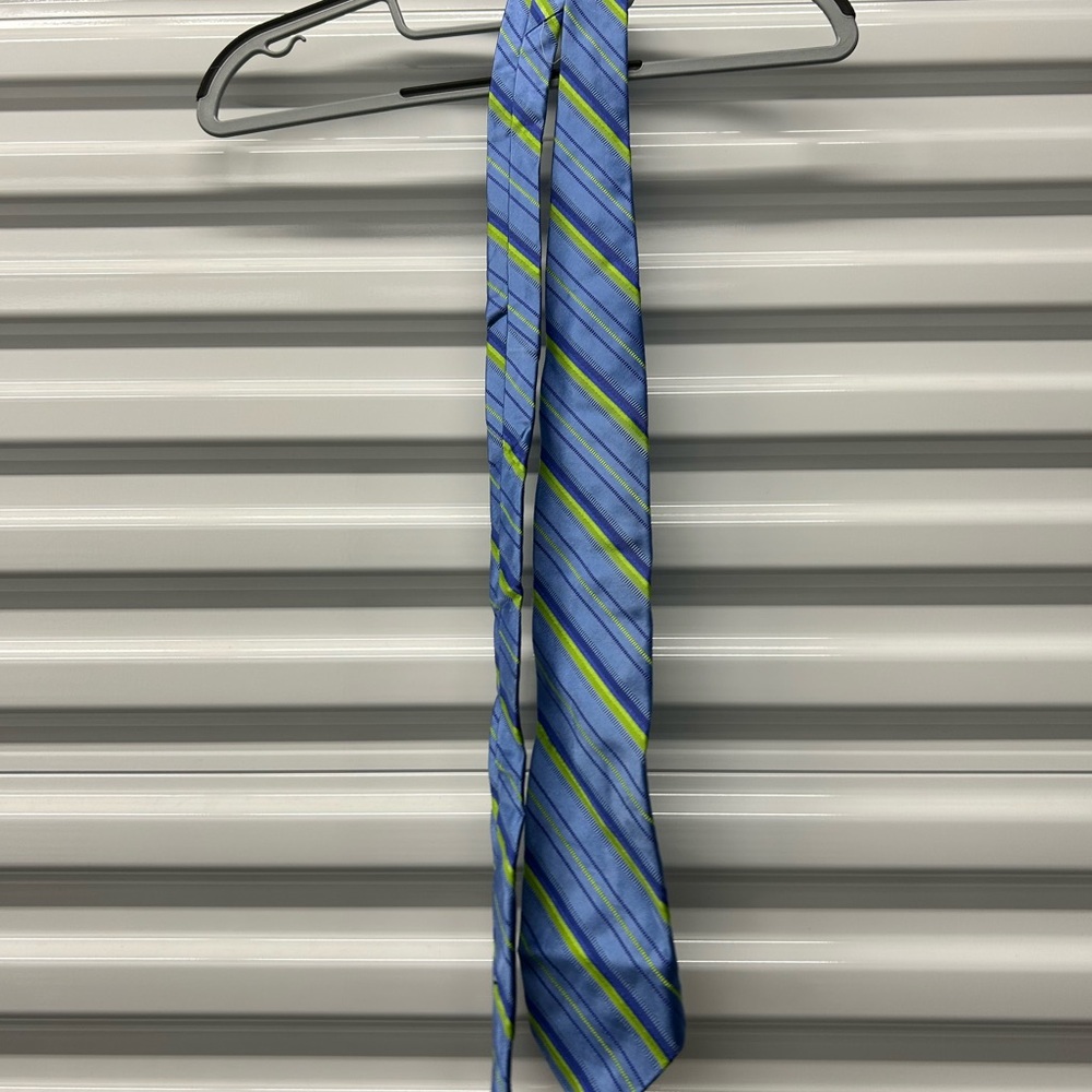 Robert Talbott Men's Tie – Blue & Green Stripes (Pre-Owned)